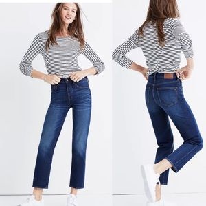 Madewell Cruiser Slim Straight Leg High Rise Jeans